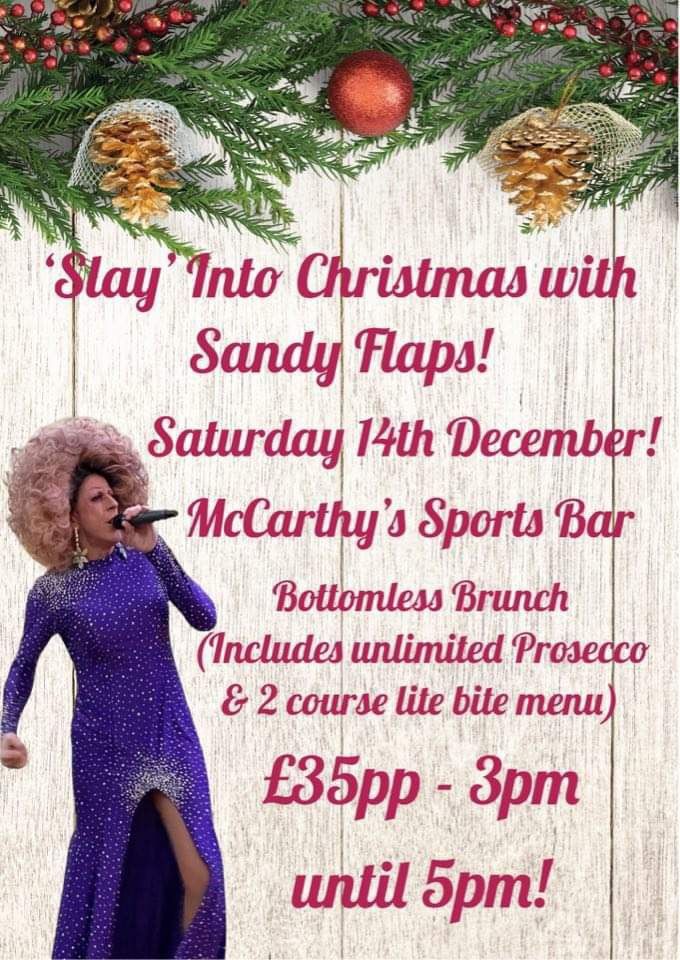 Slay into Christmas with Sandy Flaps