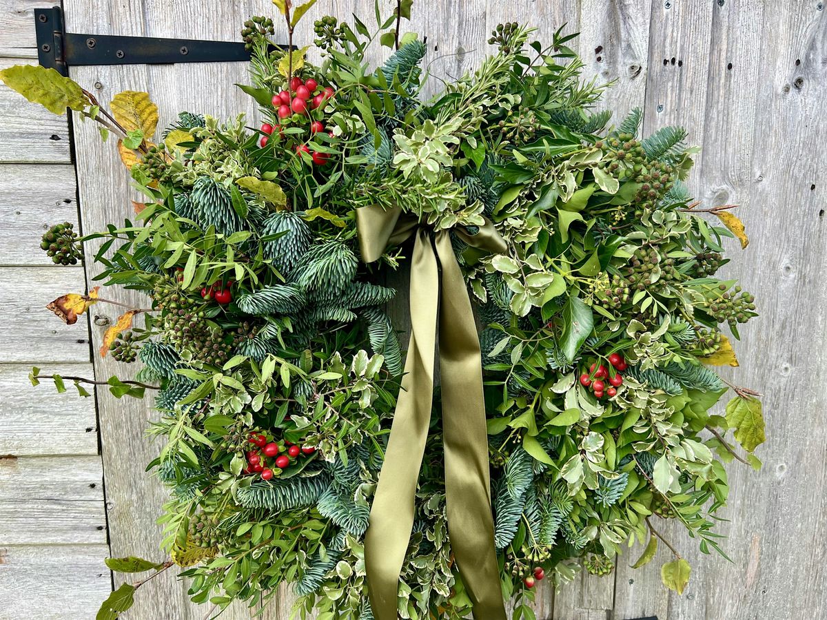 Festive wreath making workshop