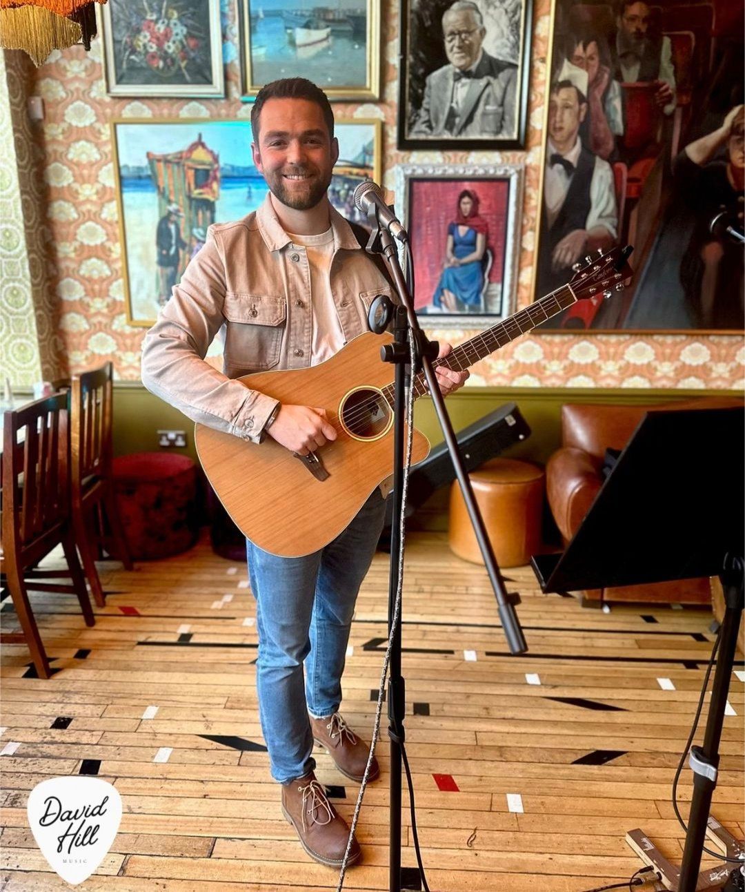 David Hill Acoustic Musician in the Garden