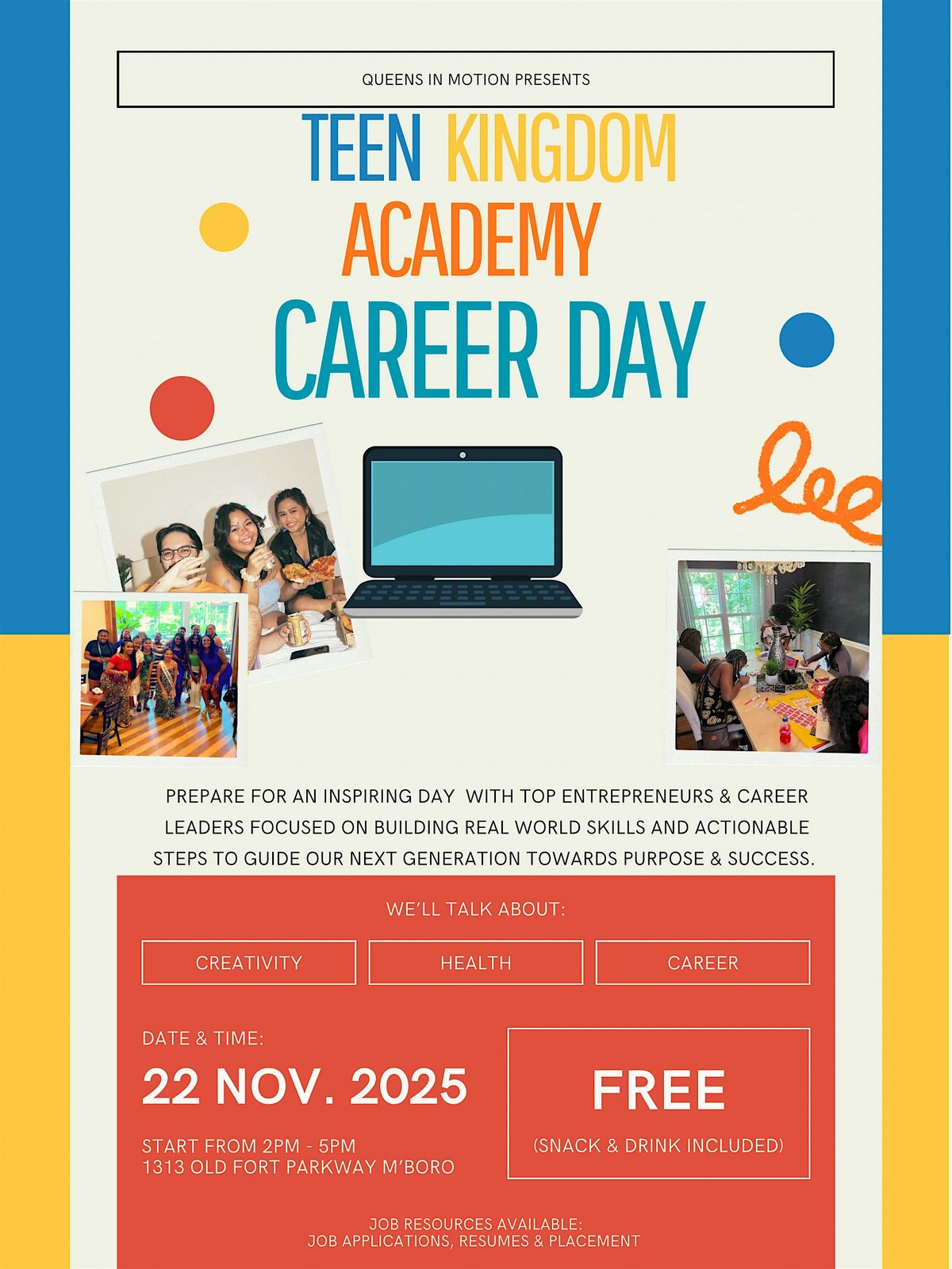 Teen Kingdom Academy CAREER DAY