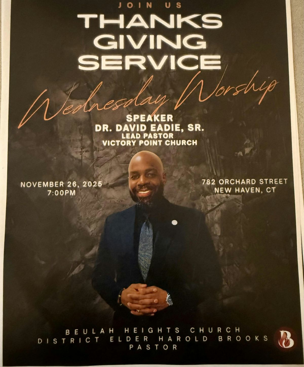 Thanksgiving Service Wednesday Worship