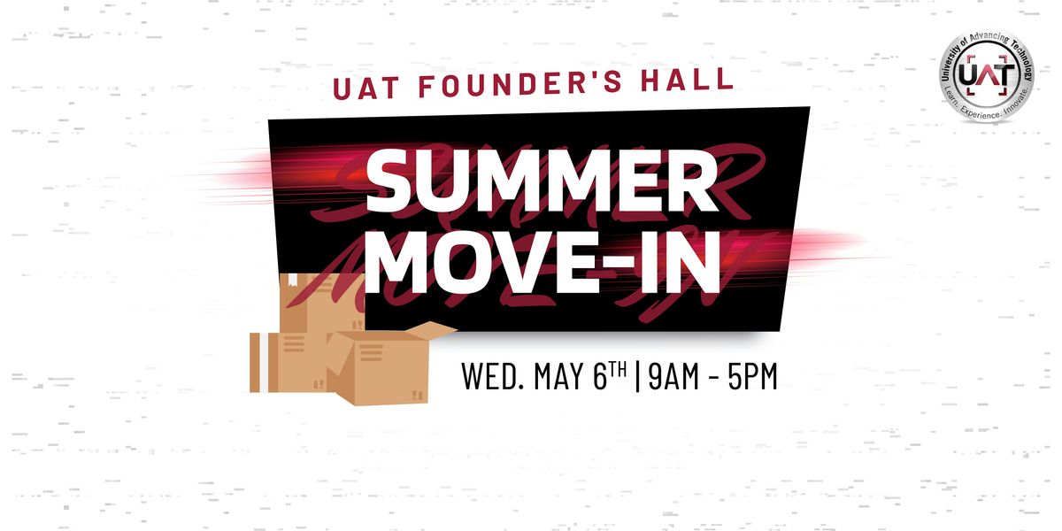 UAT Founder's Hall Move-Ins: Summer 2026