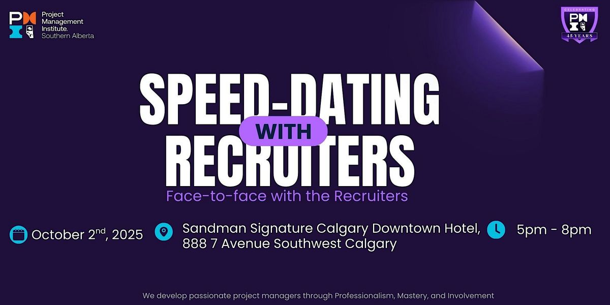 Speed Dating with Recruiters