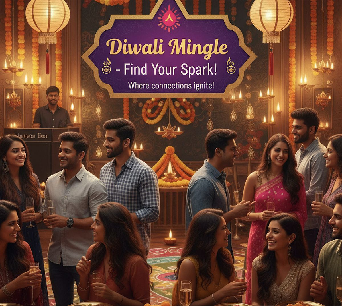 Singles' Diwali Speed Dating | Ages 21-49 | Oct 18, 4:30 pm | RM 212, SF