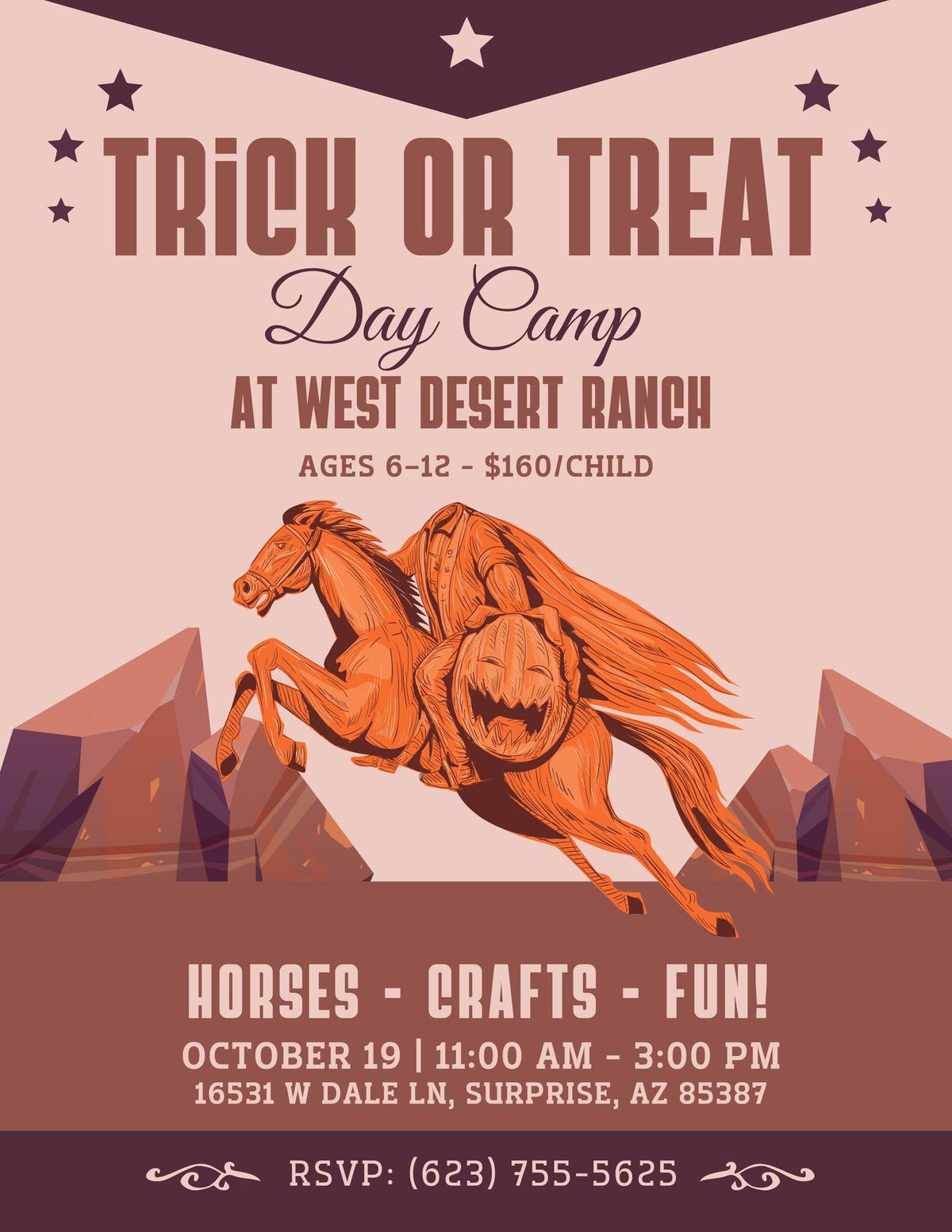 Trick or Treat Horse Day Camp