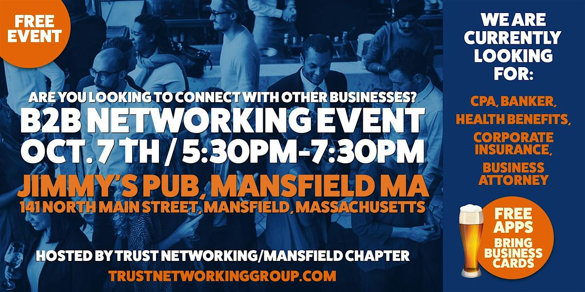 Mansfield MA \/ B2B Networking Event!