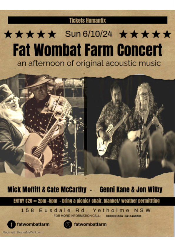 Fat Wombat Farm Concert