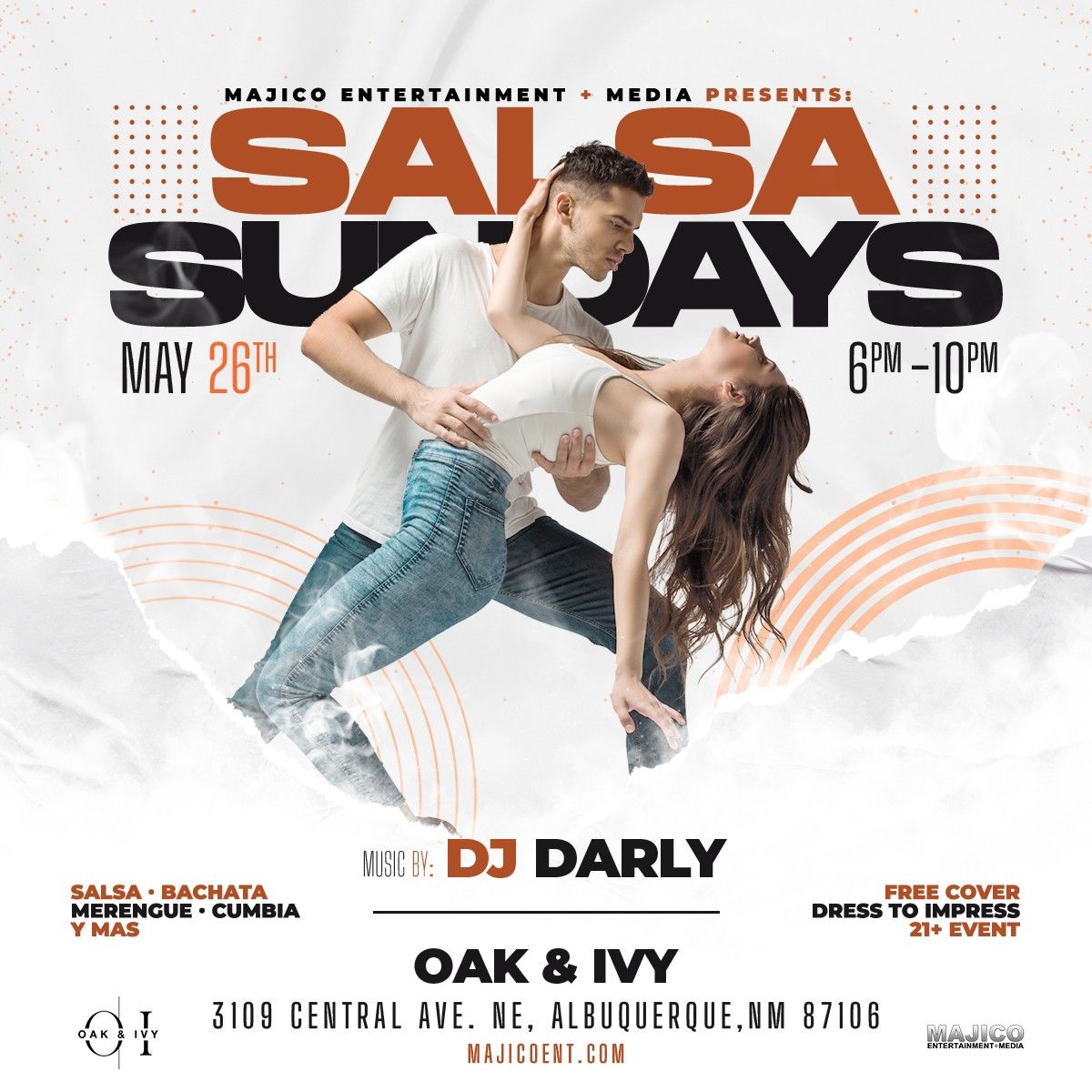 Salsa Sundays with DJ Darly at Oak & Ivy