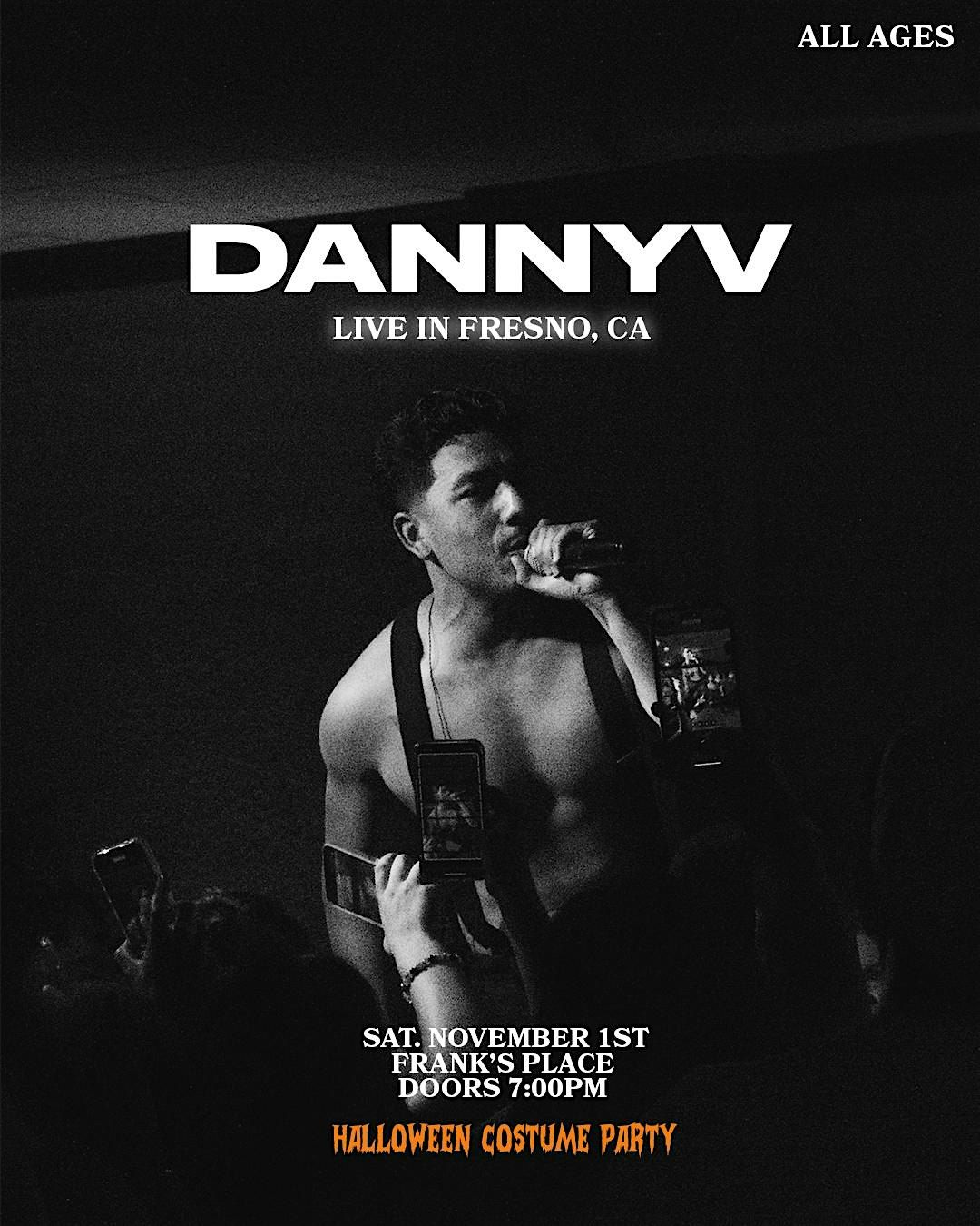 DannyV Live in Fresno, Ca at Frank's Place Halloween Party