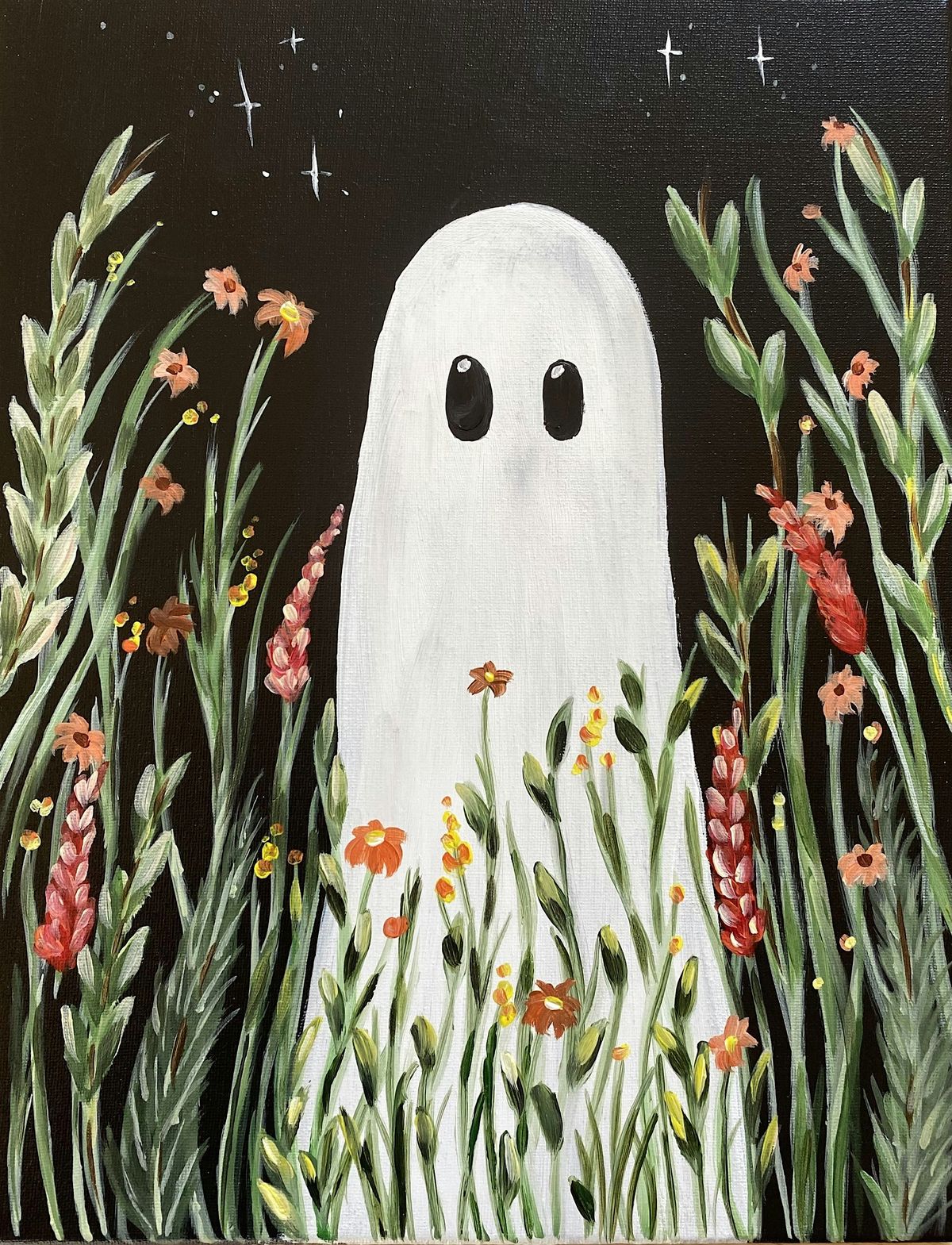 Ghostly Flowers Paint and Sip in Anaheim!