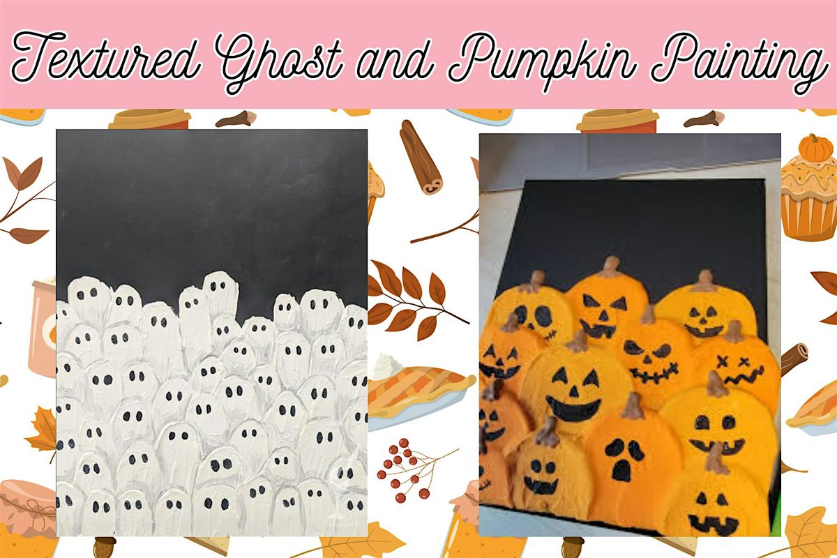 Textured Ghost and Pumpkin Painting Workshop