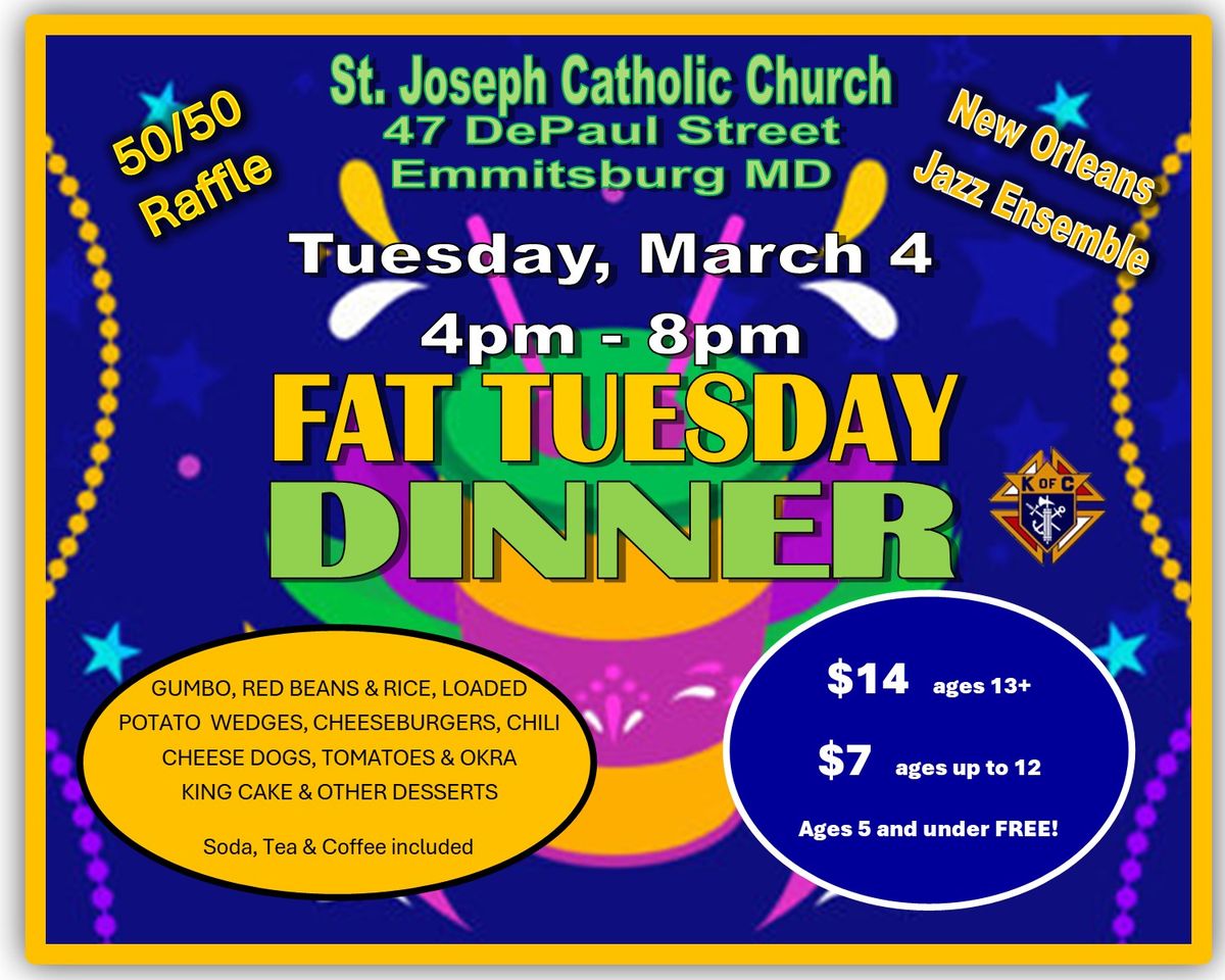 St. Joseph Fat Tuesday Dinner