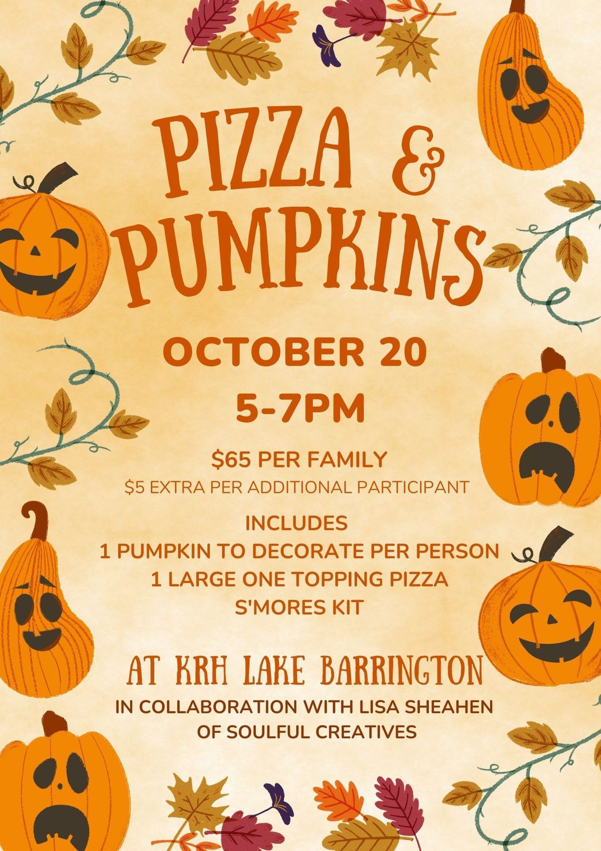 Pizza & Pumpkins at KRH with Soulful Creatives 