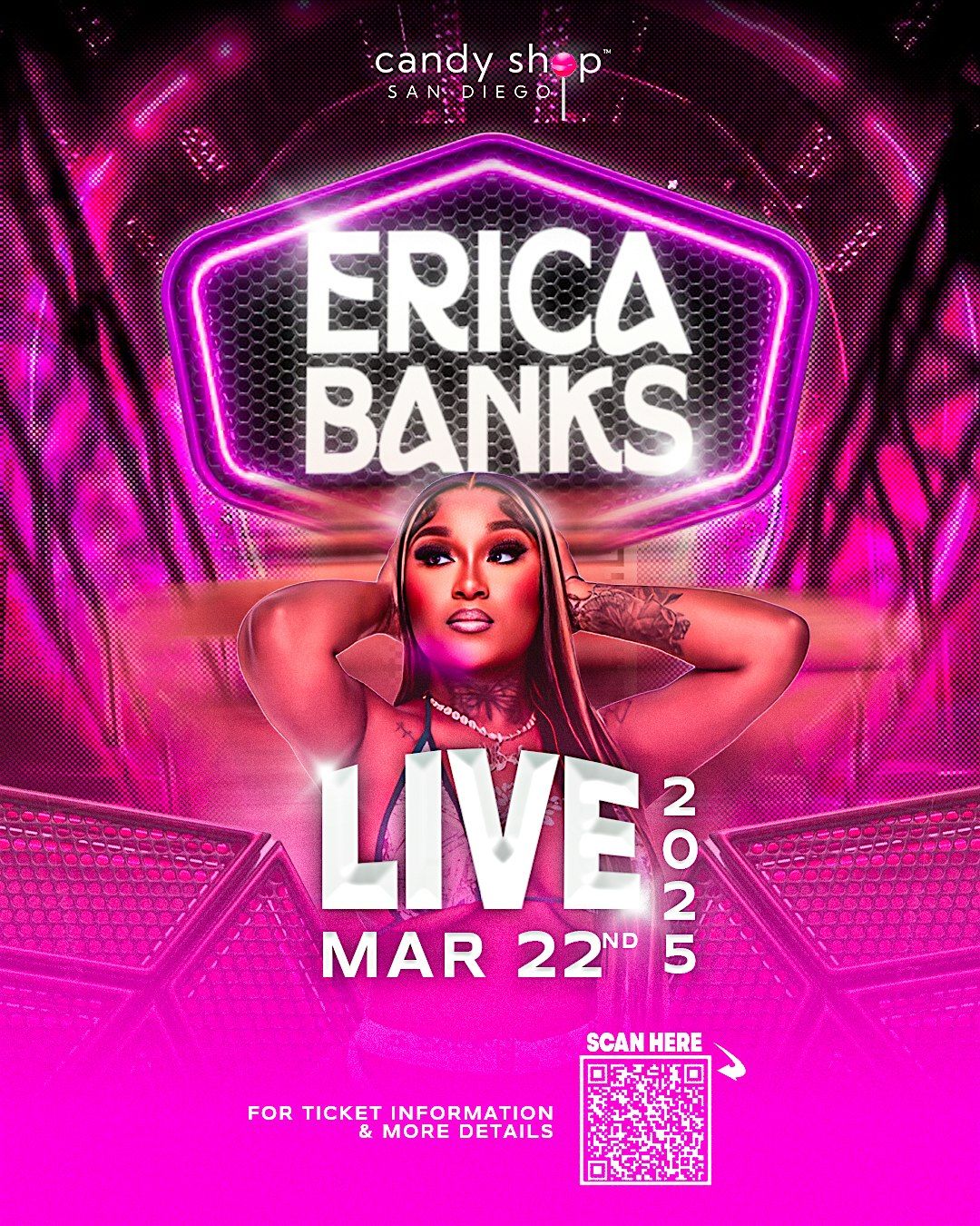 Erica Banks LIVE at Candy Shop San Diego!