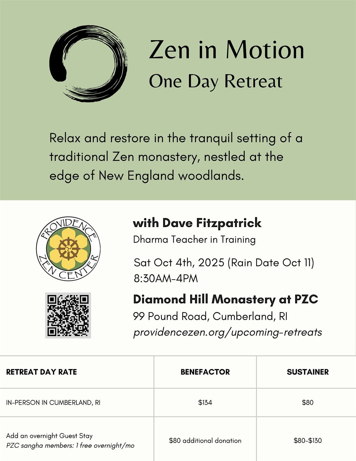 Zen in Motion Retreat