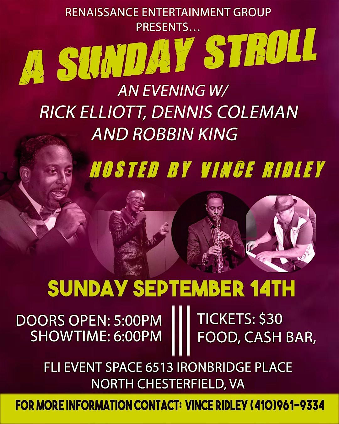 The Sunday Stroll w\/Rick Elliott, Dennis Coleman & Robbin King