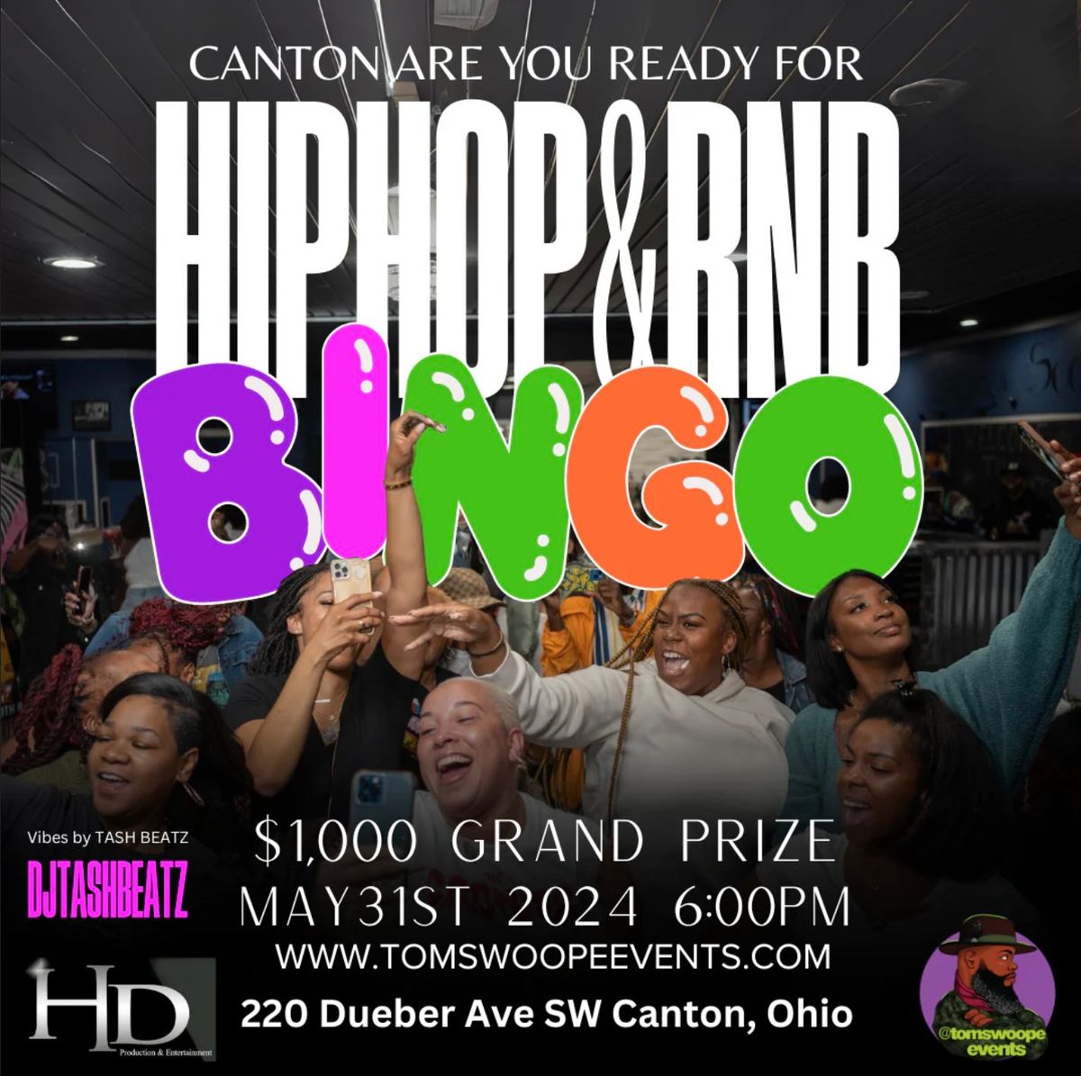 Hip Hop and RnB Bingo with Tom Swoope (Canton 5\/31\/24)