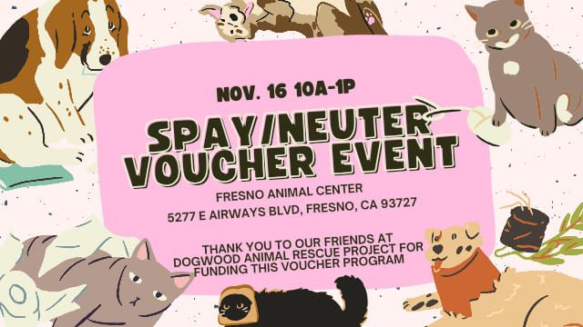 Spay\/Neuter Voucher Event @ FAC