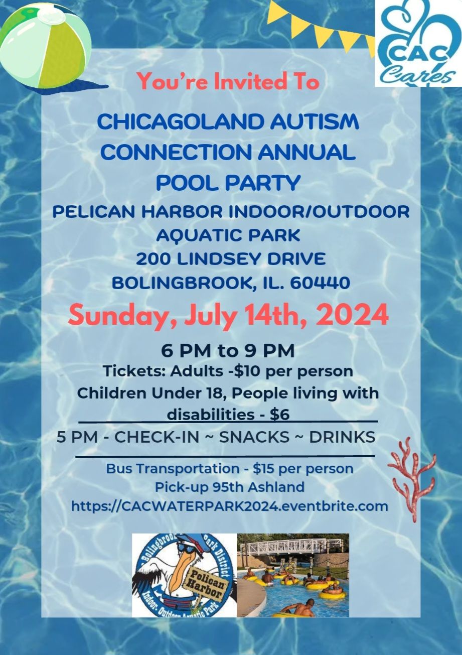 Chicagoland Autism Connection Annual Water Park Outing at Pelican Harbor