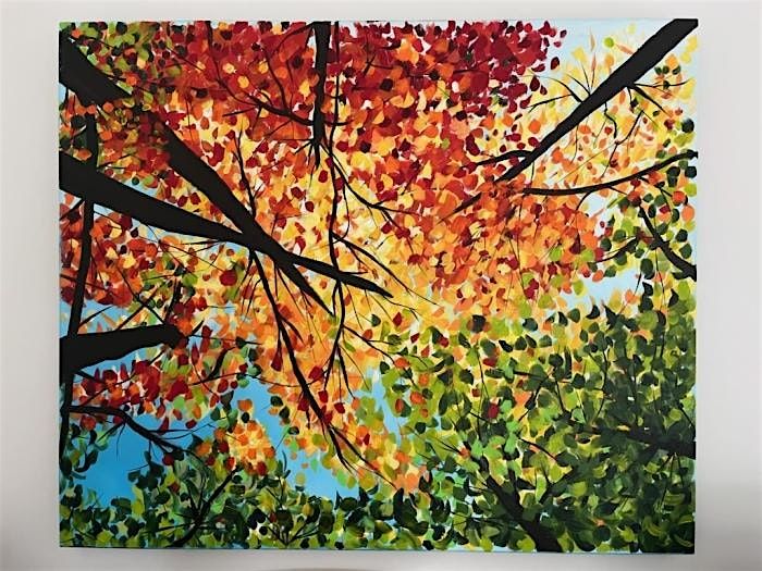 Canopy Forest Fall Scene at Canopy Art and Wellness Center