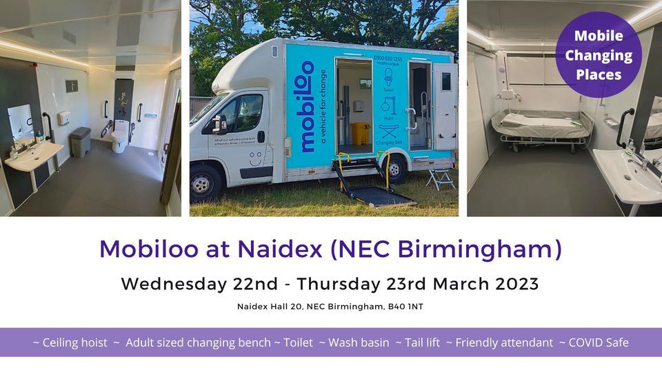 Mobiloo at Naidex (NEC Birmingham)
