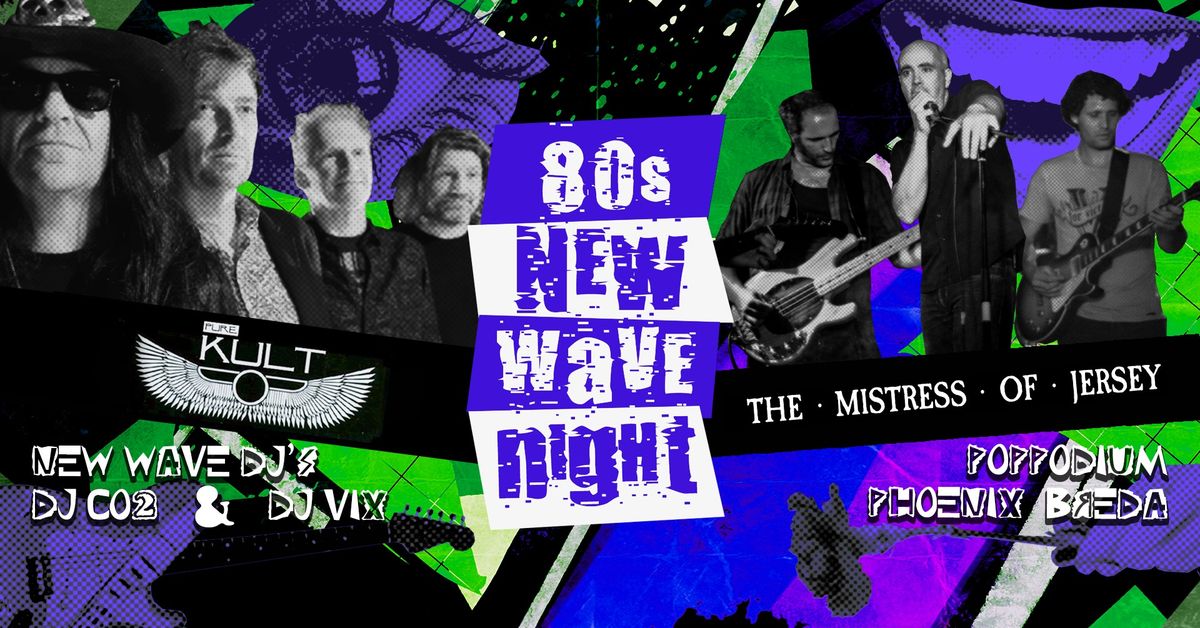 80s NEW WAVE Tribute Night: The Cult (Pure Kult) + Sisters of Mercy (The Mistress of Jersey) + DJs!