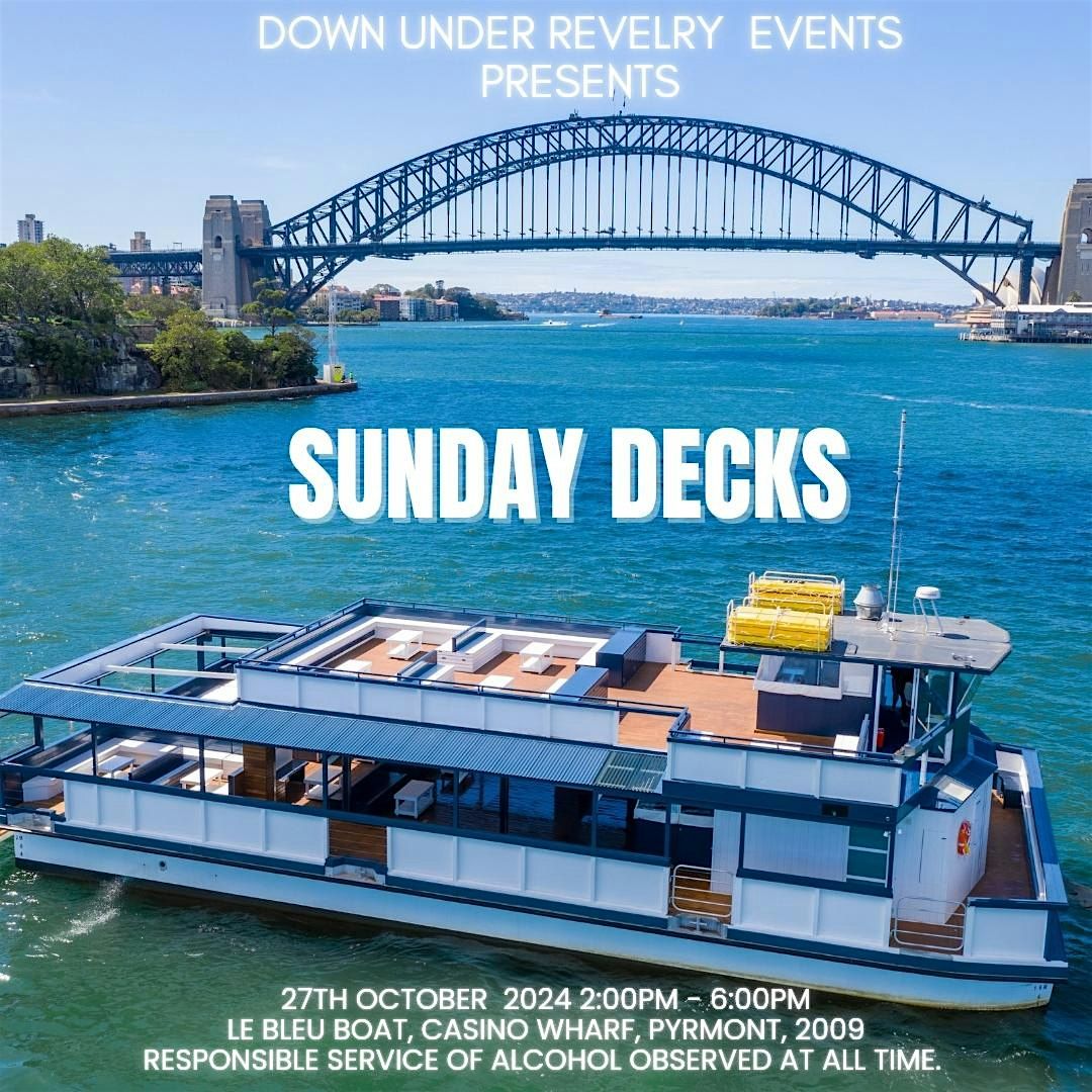 DOWN UNDER PRESENTS:  SUNDAY DECKS XMAS BOAT PARTY