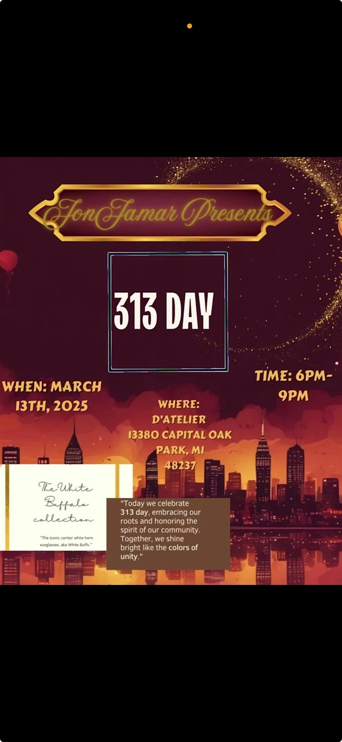 JON JAMAR Presents 313 Day