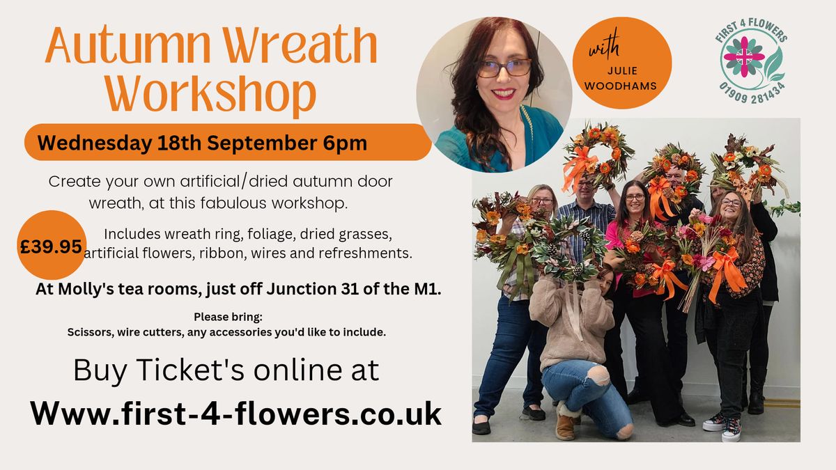 Autumn Flower Wreath Making Class