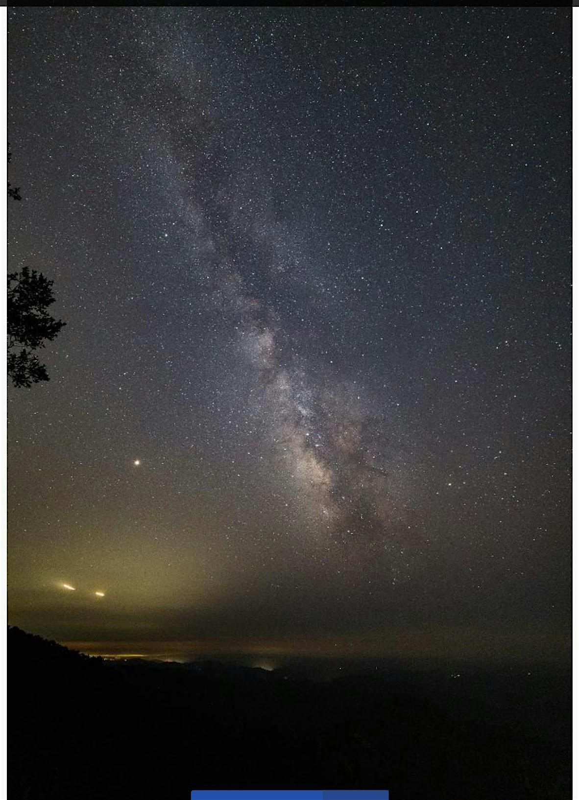 2025 Perseid shooting stars at Castle Rock