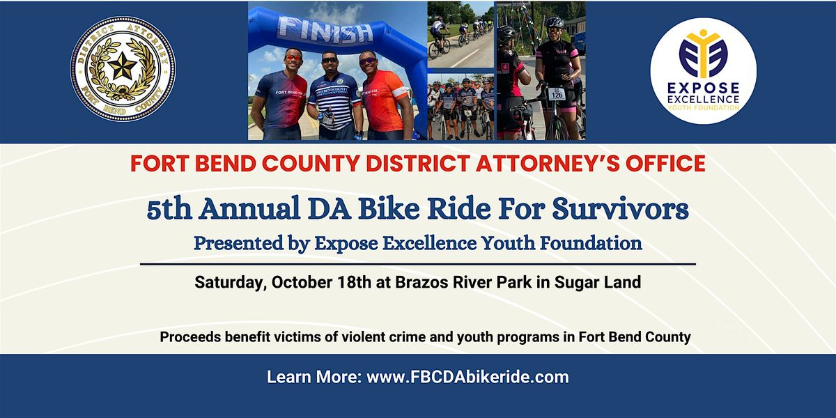 5th Annual Fort Bend County District Attorney\u2019s Bike Ride for Survivors
