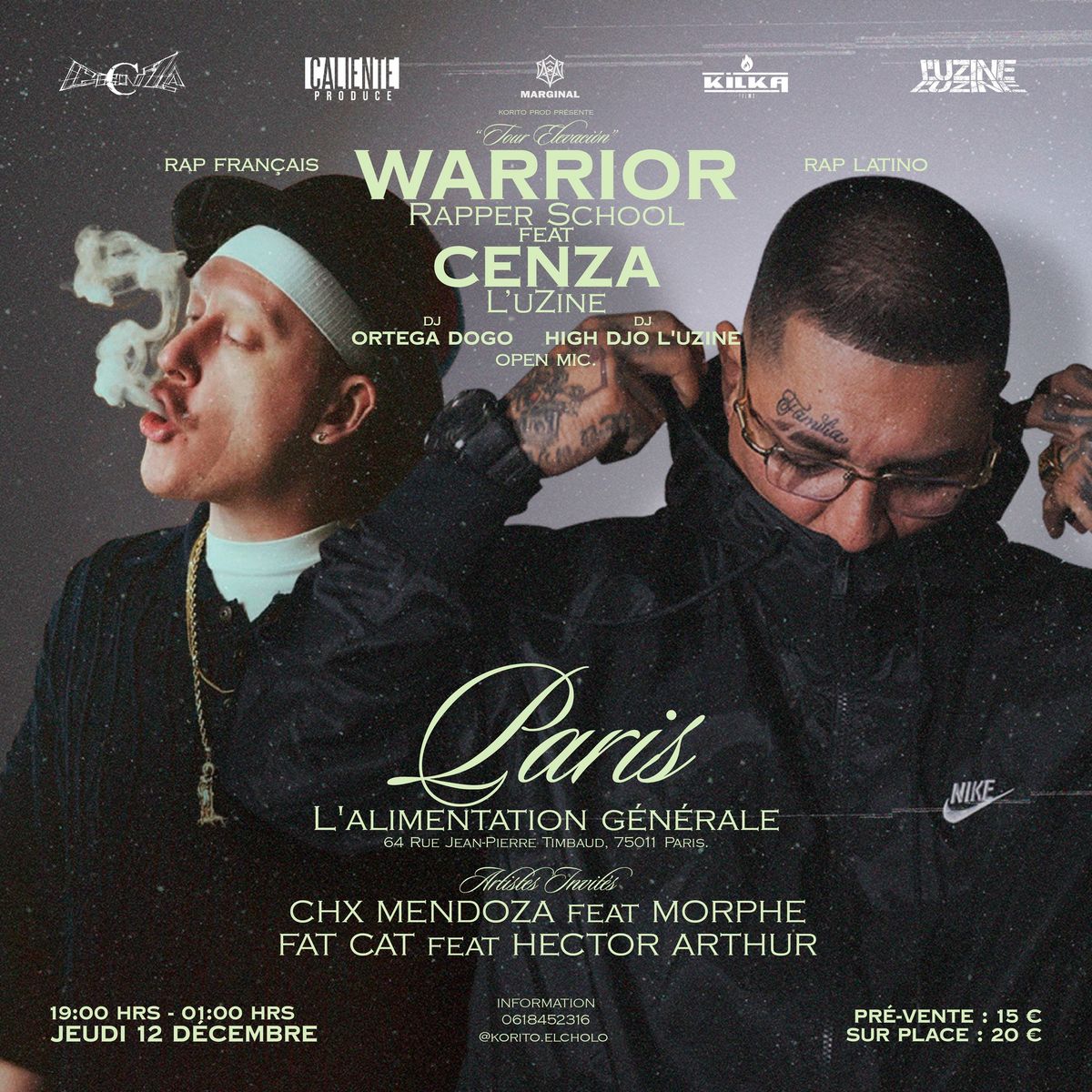 Warrior Rapper School feat Cenza l'Uzine