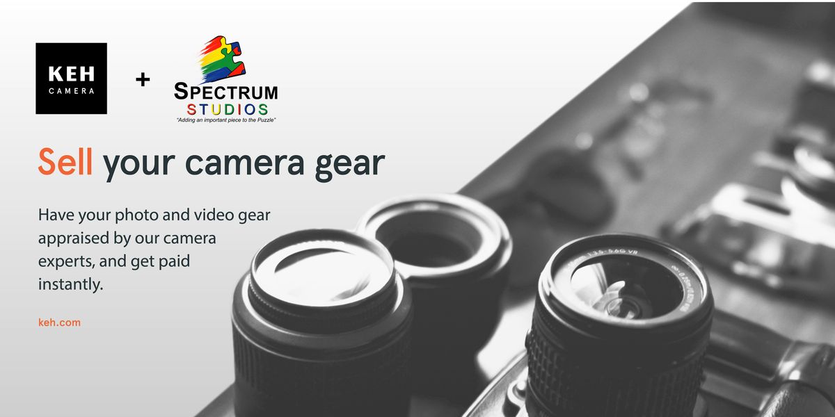 Sell your camera gear at Spectrum Studios