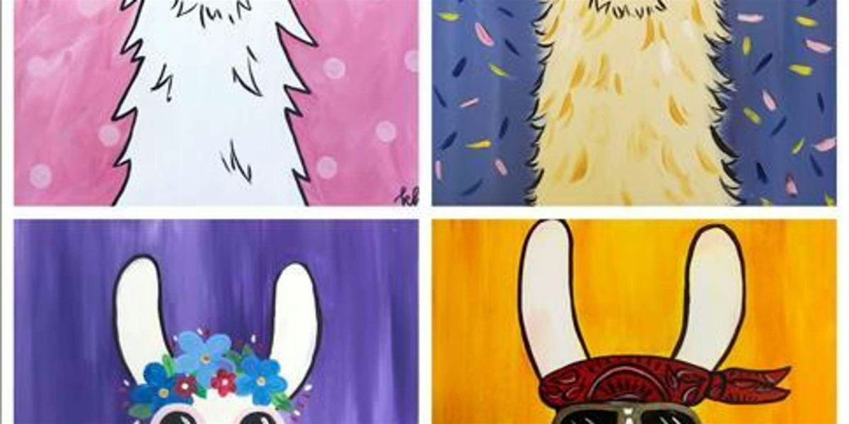 Choose Your Party Llama - Paint and Sip by Classpop!\u2122