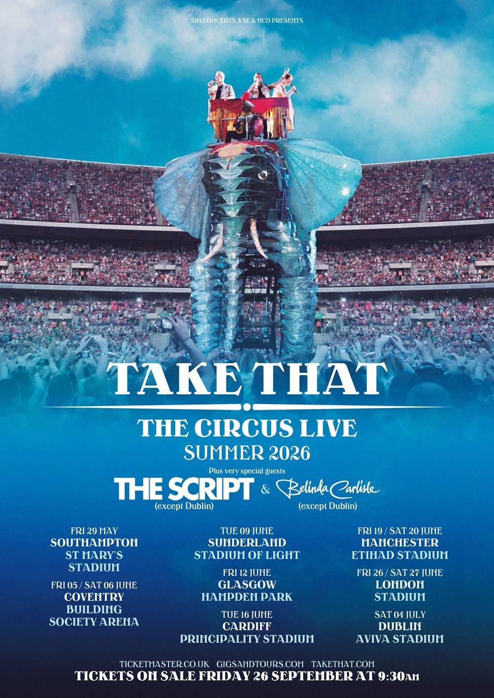 Take That Coventry Tickets