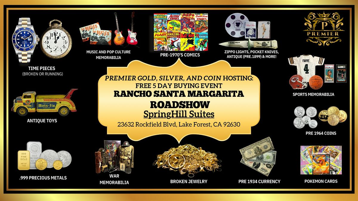 Rancho Santa Margarita, CA FREE 5- Day Event