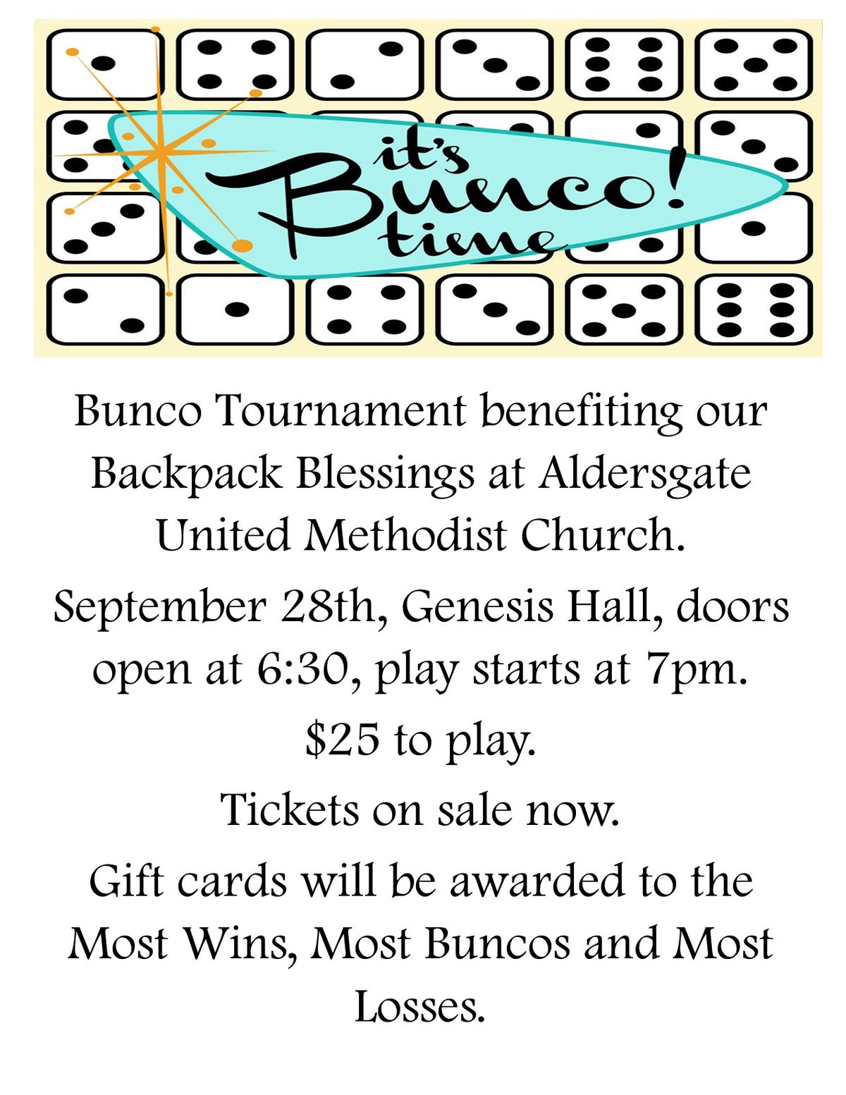 Bunco Tournament 