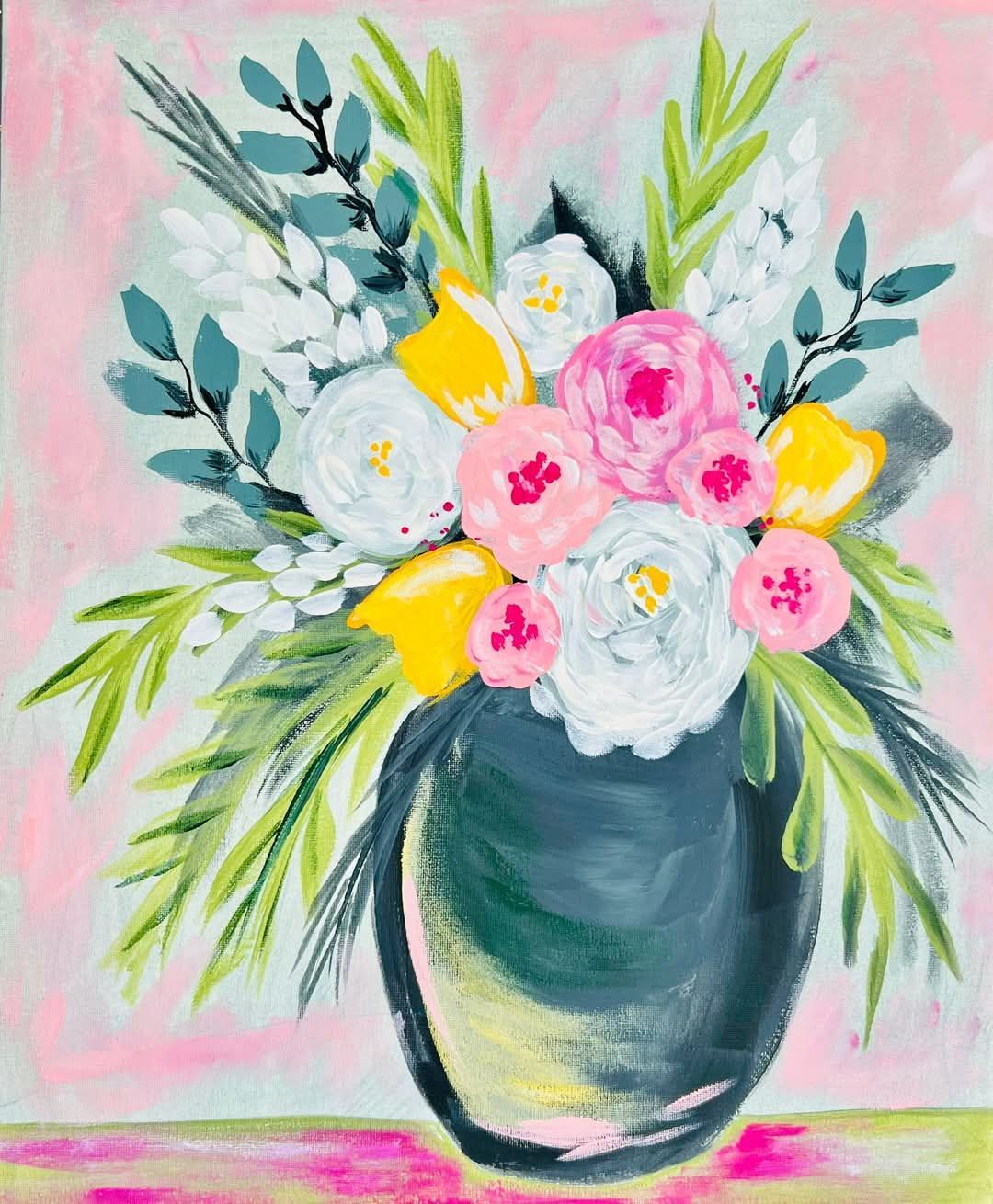 Paint-N-Sip: Spring Floral 