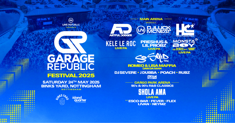 Garage Republic Outdoor Festival at Binks Yard