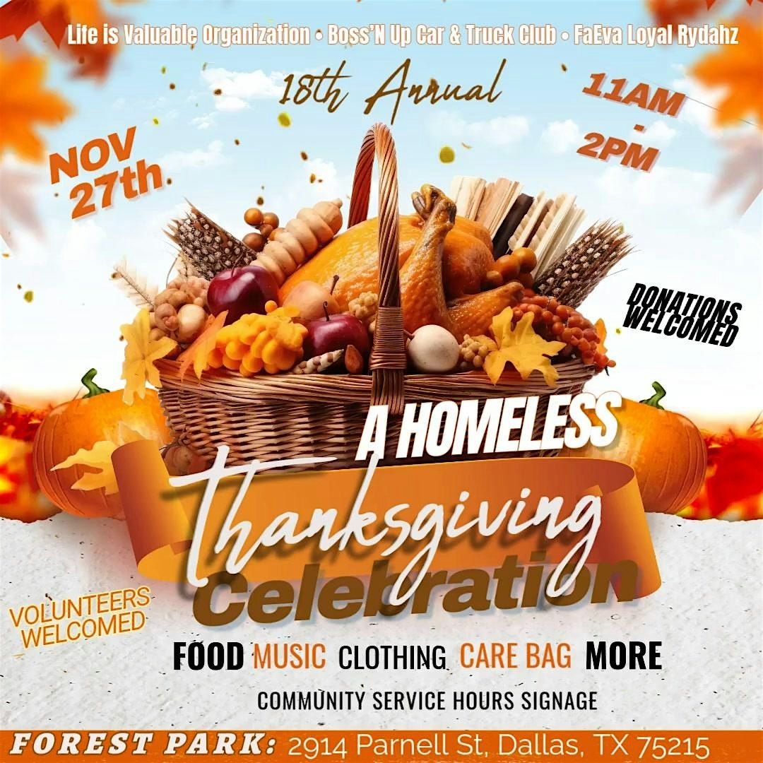 18th Annual A Homeless Thanksgiving