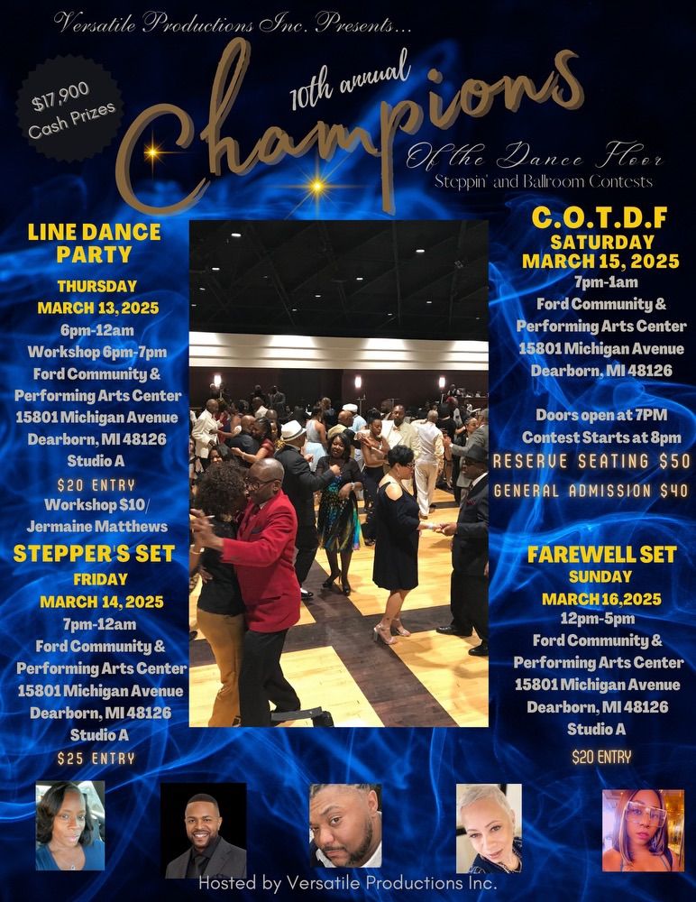 10th Annual Champions of the Dance Floor Steppin\u2019 and Ballroom Contests