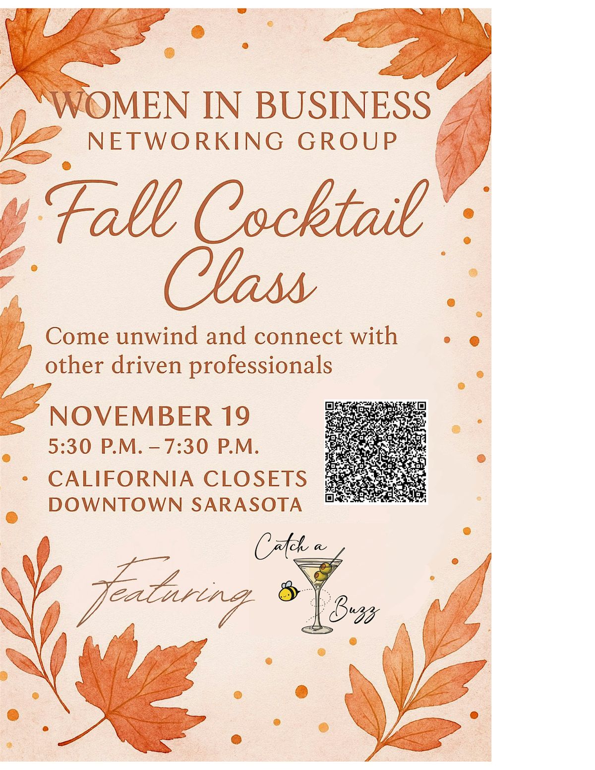 Women in Business Networking Group - Cocktail Class and Networking Event