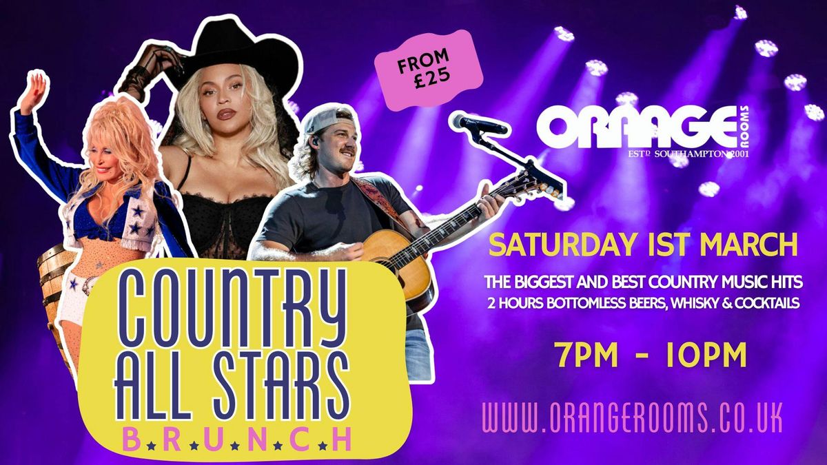 Boots, Bottomless &amp; Brunch: Country Music All-Stars! \ud83c\udfb6\ud83e\udd20