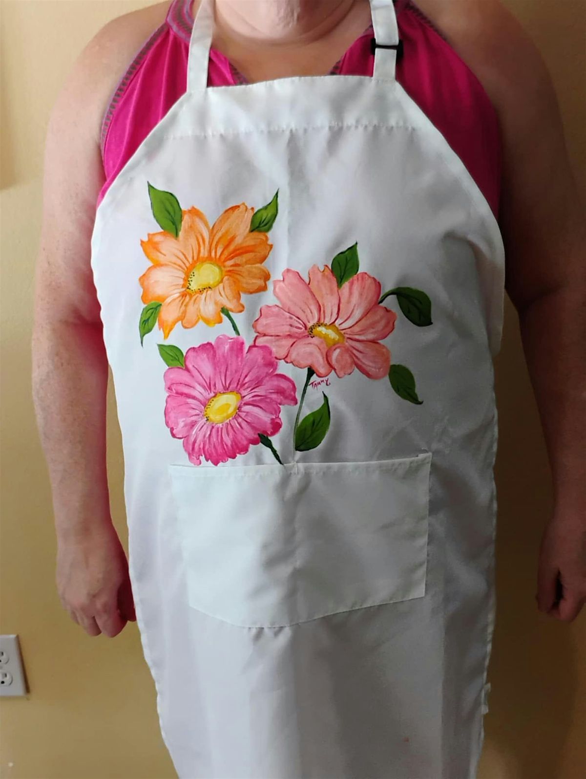 Hibiscus Apron Painting Class