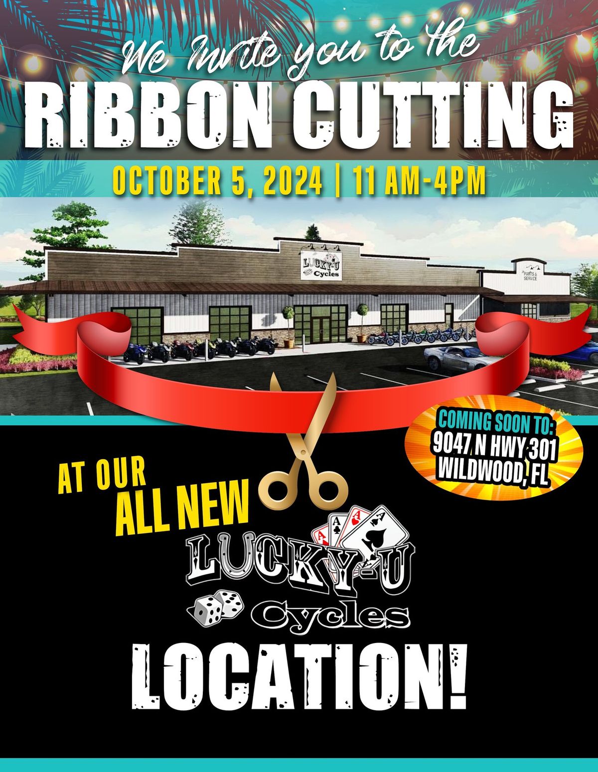 Ribbon Cutting of All New LUCKY U CYCLES