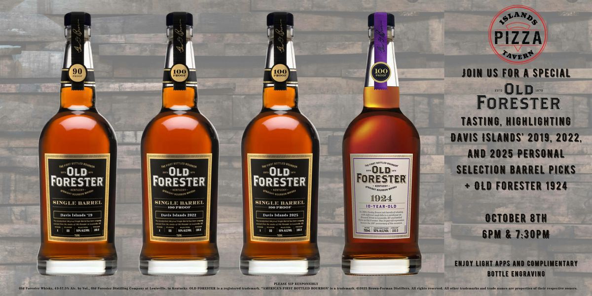 Old Forester Barrel Pick Release Party at Islands Pizza Tavern