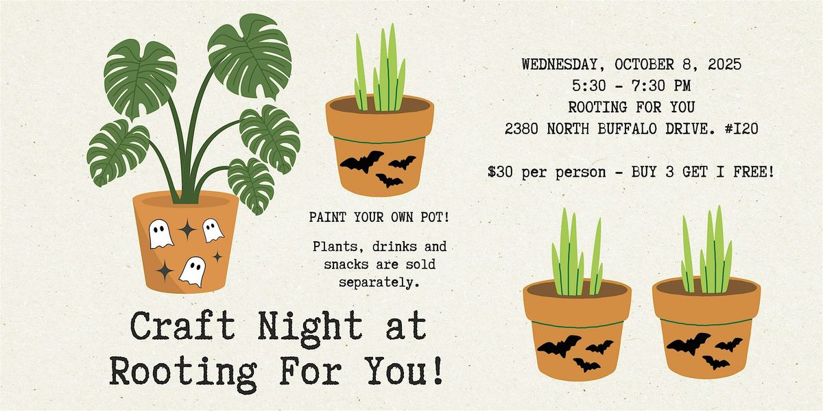 Craft Night at Rooting For You's Creative Studio!