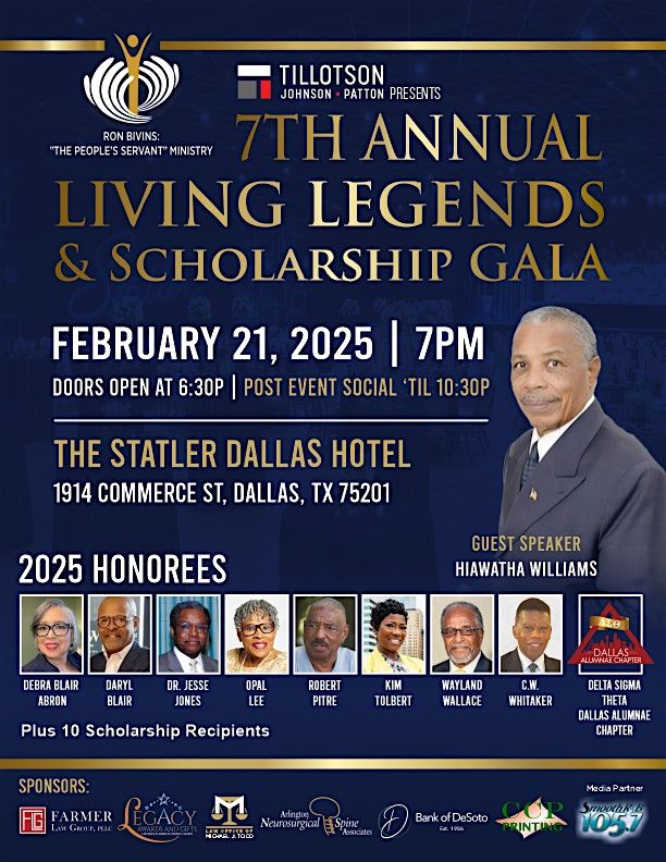 "The People's Servant" 7th Annual Living Legends and Scholarship Gala