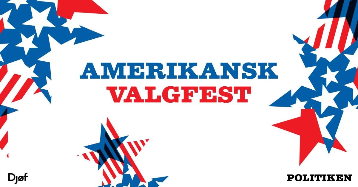 Amerikansk valgfest p\u00e5 R\u00e5dhuspladsen