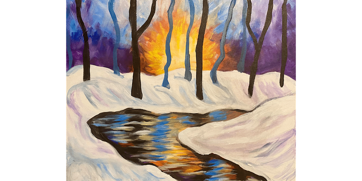 Snowy Stream - Paint and Sip in Indianapolis | Classpop!\u2122